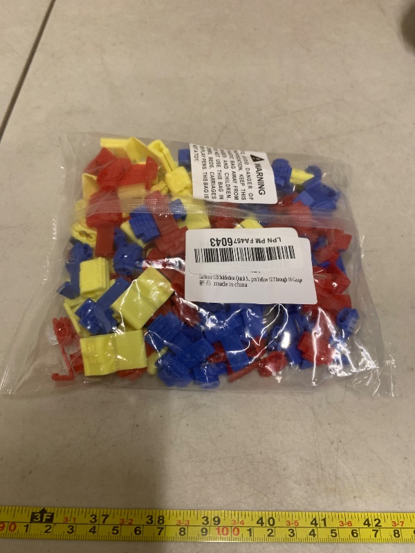 Photo 1 of 125PCS Solderless Quick Splice Snap Wire Splitter Tap Connectors Insulated Crimp Connector to Connect Electrical Wires 22-10 AWG