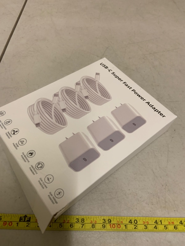 Photo 1 of ?Apple MFi Certified?iPhone Charger Fast Charging,3Pack Apple Charger Adapter Super Fast Charger iPhone 6FT USB C to Lightning Cable Cord for iPhone 14 Pro Max/14 Plus/13 MiNi/13/12/11/10/X/SE/AirPods