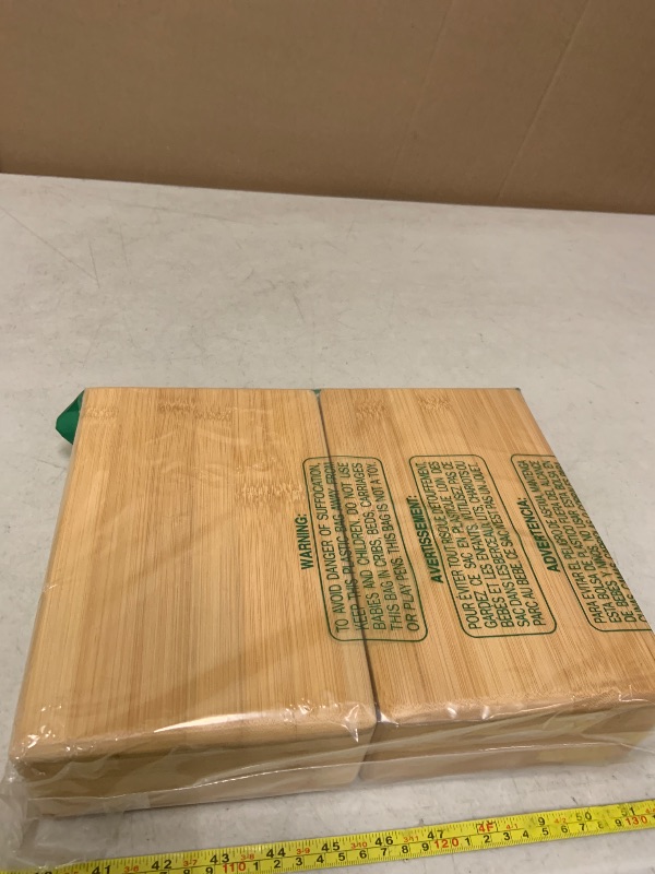 Photo 1 of Bamboo Yoga Block (2 PCS), Bamboo Handstand Block,Support Brick to Deepen Poses, Improve Strength and Aid Balance and Flexibility