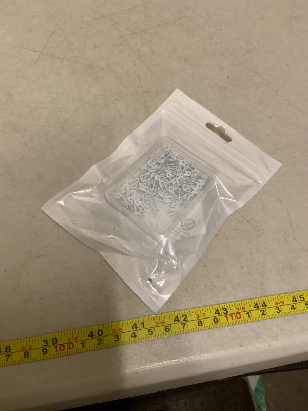 Photo 1 of 120 Pcs Small White Safetys Pin Mini Safety Pins for Clothes, 19mm Metal Tiny Safety Pins Crafting for Handmade Sewing Quilting Knitting