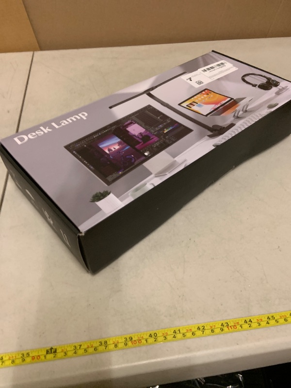 Photo 1 of AKRRYR LED Desk Lamp for Home Office, Double Head 24W with Base, Architect Light 5 Lighting Brightness Flexible Gooseneck Table Reading Study, Black