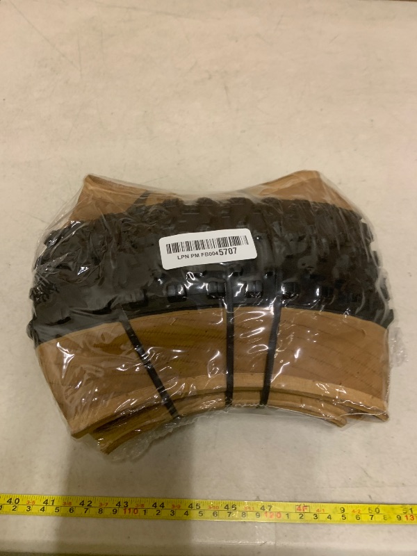 Photo 1 of 2Sets 20x4.0 Fat Tires and Tubes, Puncture Resistant Folding Bike Tire Sets 102-406 Compatible with E-Bike Mountain Bike MTB Bicycle All-Terrain Directional Tread Sidewalls of Skin Color 33TPI