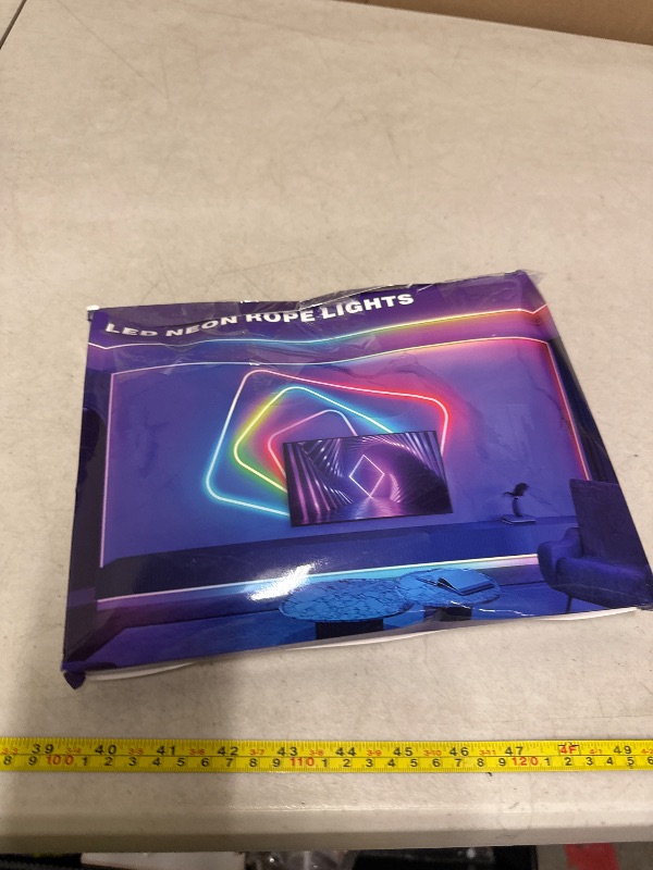 Photo 1 of 20Ft Led Rope Lights, Flexible Neon Lights Control with App/Remote, Multiple Modes, IP65 Outdoor RGB Waterproof, Music Sync Gaming Light Strip for Bedroom Decor