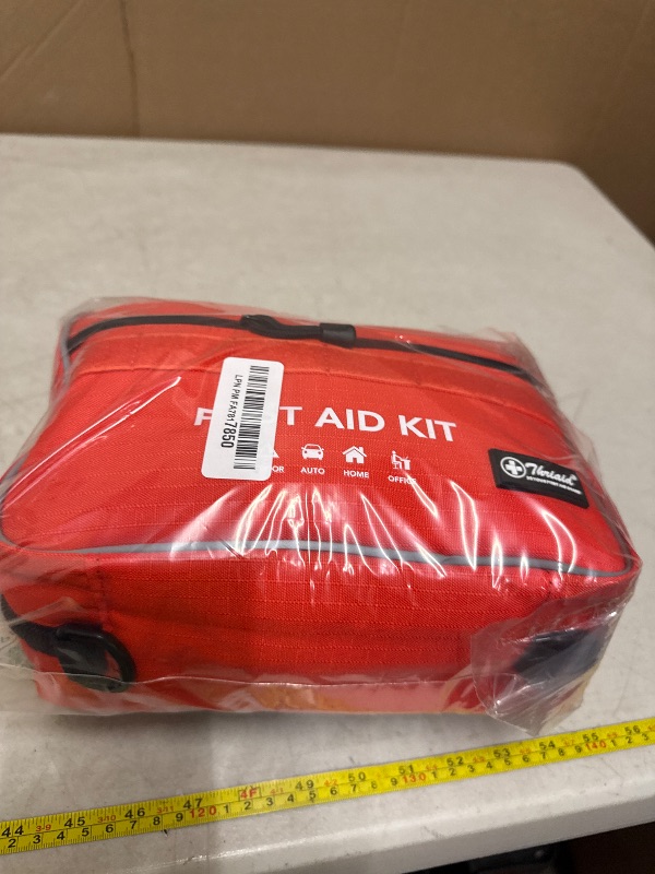 Photo 1 of 430 Piece First Aid Kit, Well-Organized Premium Waterproof Compact Trauma Medical Kits for Any Emergencies, Ideal for Home, Office, Car, Travel, Outdoor, Camping, Hiking, Boating (Red)