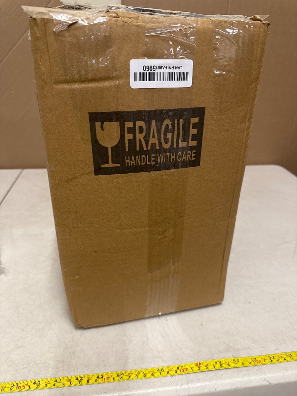 Photo 1 of 2 Gallon Glass Beverage Dispenser with Stand and Lid, 18/8 Stainless Steel Spigot - Glass Drink Dispensers for Parties - Mason Jar Drink Dispensers with Lids