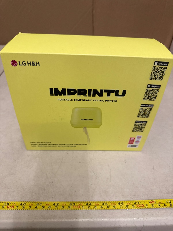 Photo 1 of Imprintu Temporary Tattoo Printer – Full Set with Powder Primer & Balm Fixer, 100% Vegan Cosmetic Ink, Dual Mode for Skin & Objects, Lasts up to 24 Hours, Over 10,000 Custom Designs with iOS/Android