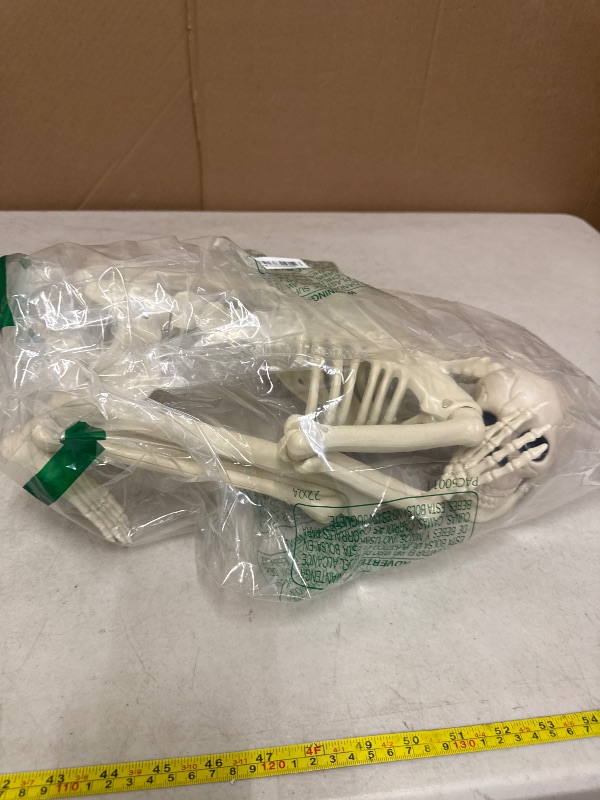 Photo 1 of 36" Skeleton Halloween Decorations, 3FT Realistic Full Body Movable Posable Joints Skeleton, Creepy Halloween Plastic Skeleton for Graveyard Decorations, Haunted House Props Indoor/Outdoor Decor