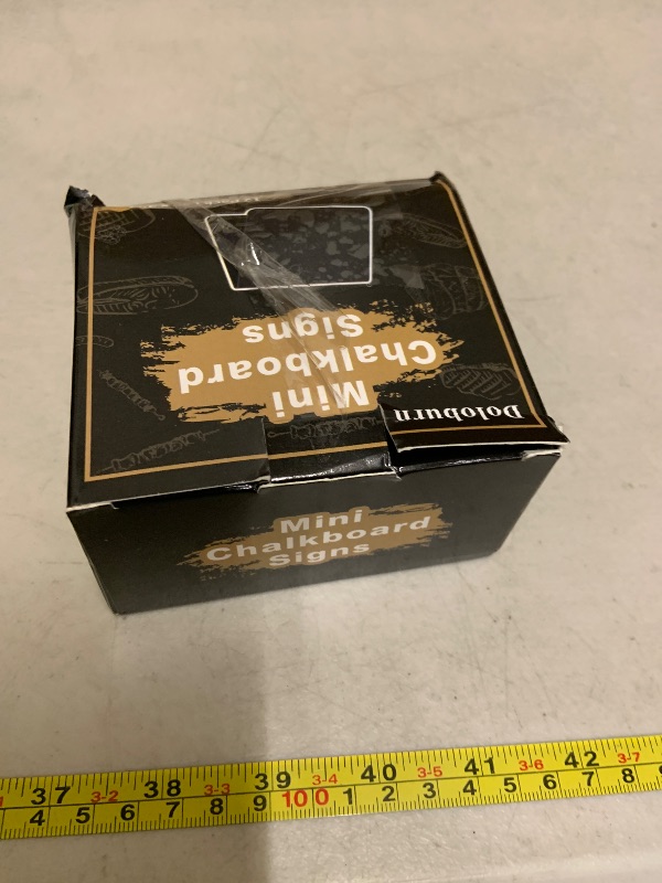 Photo 1 of 12 Pack 4"x3"Mini Chalkboard Signs for Chalk Sign for Food - Party - Buffet - Table Sign Chalkboard - Wedding - Bakery - Small