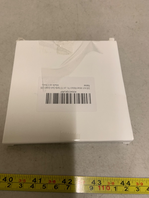 Photo 1 of 3/8 Inch Velvet Ribbon 10 Yards LVYOUIF Single-Sided Velvet Ribbon Trim Perfect for Christmas Trees Gift Wrapping Bouquets Wedding Decor and DIY Crafts Dark Green-165