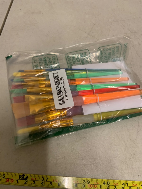 Photo 1 of 15Pcs Paint Brushes Value Pack, Includes 15 Different Types of Brushes, Nylon Colorful Hair with Silicone Crystal Penholder, Prefect Works with Oil, Acrylic and Watercolor Painting