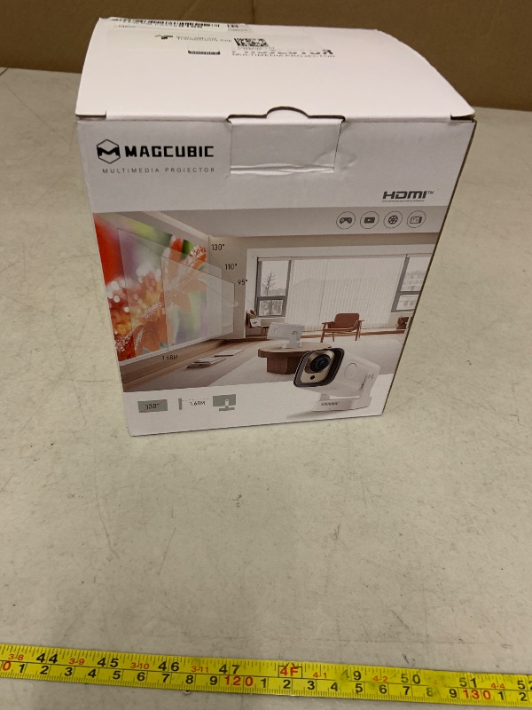 Photo 1 of ?Auto Focus&1080P?Magcubic Mini Smart Projector with 4K Support, Portable Projector with Wifi and Bluetooth, 5W Speaker, Built in Apps, Voice Control, Outdoor Movie Projector