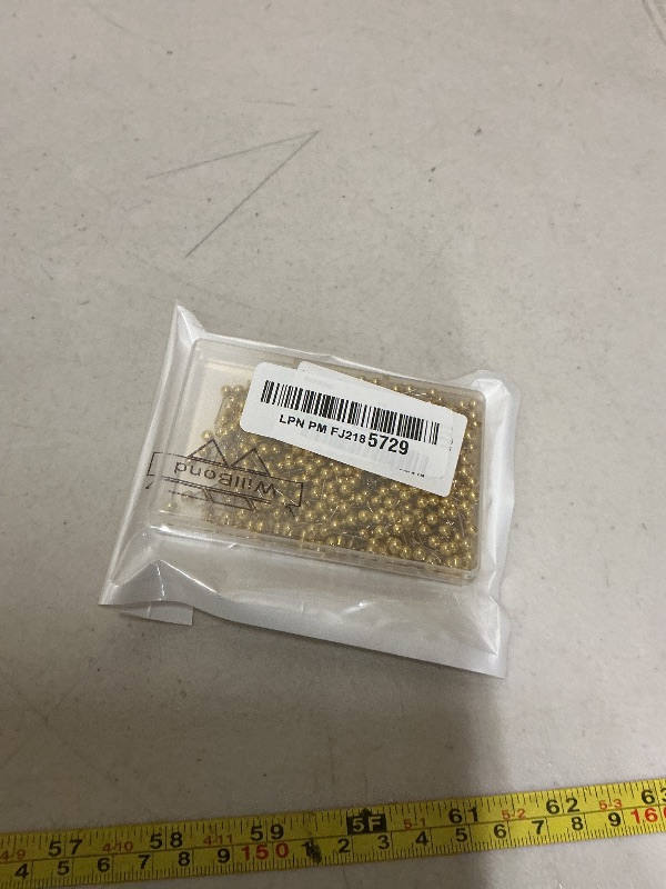 Photo 1 of 500 Pack Map Push Pins Map Tacks Small Size (Golden, 1/8 Inch)