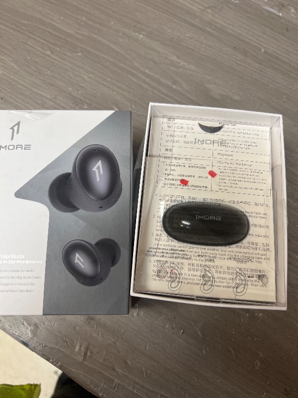 Photo 5 of 1MORE Colorbuds Wireless Earbuds Bluetooth 5.0 Headphone with Fast Charging, Qualcomm Chip IPX5 Waterproof Stereo in-Ear Earphones CVC8.0 Build-in Dual Mic ENC Auto Play/Pause, 22H