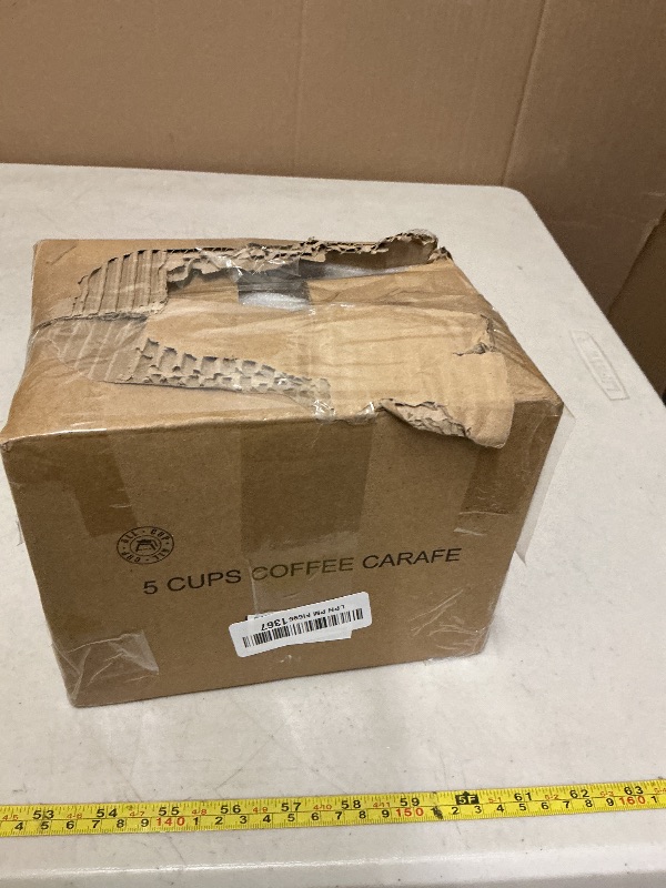 Photo 1 of 5 Cup Replacement Coffee Carafe, Fits Mr Coffee 5-cups Coffee Machines Model BVMC-PC05BL2, BVMC-SC05BL, Compatible with Gourmia GCM3510 5cups Coffee Maker, Black handle