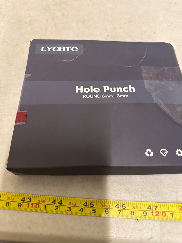 Photo 1 of 2 PCS Hole Punch, Diameter 1/4" and 1/8" Single Hole Punch, with Pink Soft Grip Hole Puncher Single, for Home, Office and Study, Suitable for Various Cardboard, Labels, and Scrapbooks