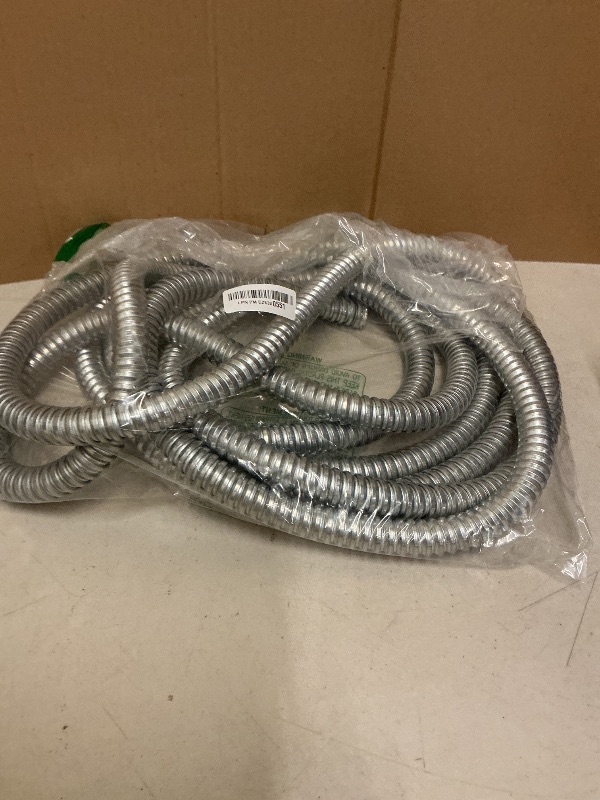 Photo 1 of Xadnitu 3/4 Inch Flexible Reduced Wall Electrical Conduit, 25 Ft Iron Galvanized Cable Sleeve Tube for Industrial, Home Cable Management, Wiring and Protection