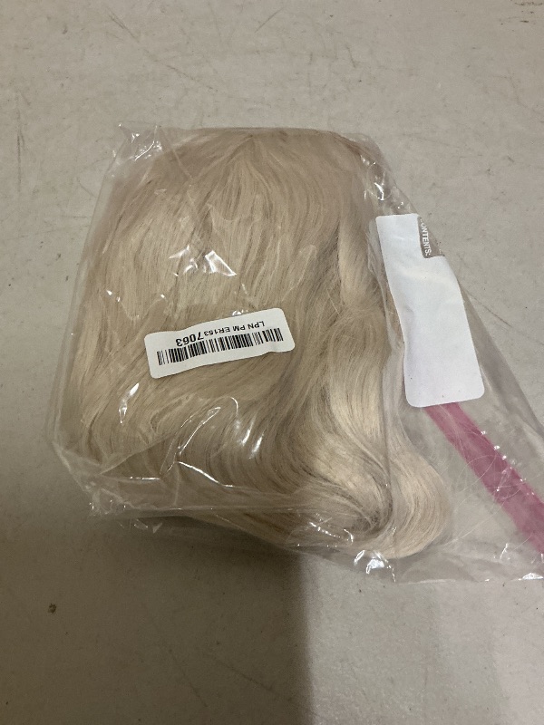 Photo 1 of GIANNAY White Blonde Wig, Platinum Blonde Wig Curly Wig Long White Loose Wave Wigs for White Women Blonde Synthetic Heat Resistant Lace Front Wig for Black Women Light Color Lace Wig Cosplay Fairy Wig