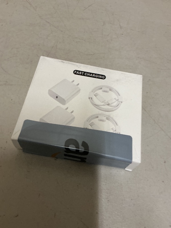 Photo 1 of iPhone Charger Fast Charging,[MFi Certified] 2Pack 20W Type C Fast Charger Block with 6FT USB C to Lightning Cable Compatible for iPhone 14/13/12/11 Pro Max/Xs Max/XR/X,iPad?White?