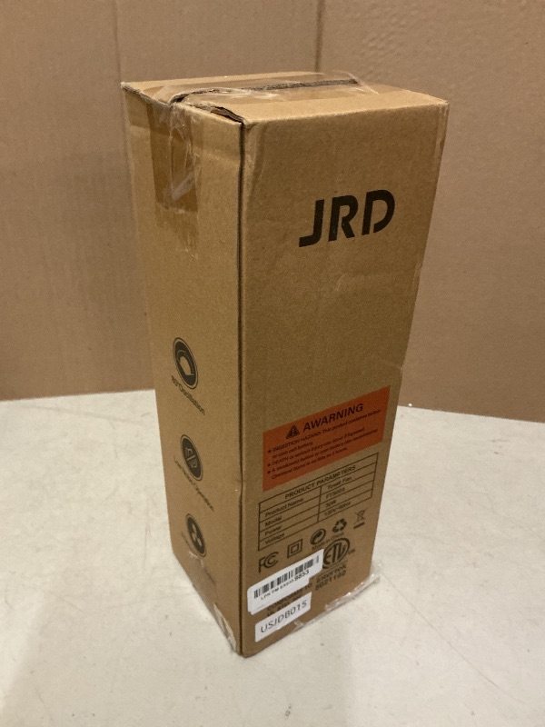 Photo 1 of JRD 13" Tower Fan for Bedroom, 23ft/s Bladeless Desk Fan with 3 Speeds, 80 Degree Oscillating, Quiet Operation, Compact & Portable Table Fan for Bedroom Home Office Desktop