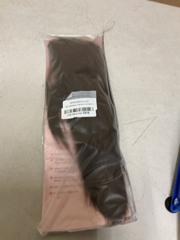 Photo 1 of SEIKEA Cheer Ponytail Hair Piece, 16" Straight Cheerleader Hairpiece Ponytail Extension for Cheerleader Competition, Dance, Black Brown with Dark Brown Highlights