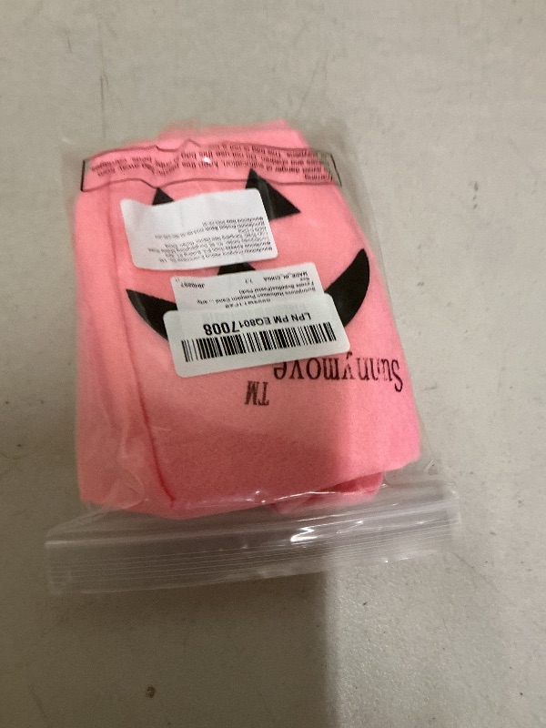 Photo 1 of Sunnymove Halloween Pumpkin Candy Bags Felted Trick or Treat Snack Candy Basket Halloween Supplies Gift Holders for Costume Party Favors(Pastel Pink)