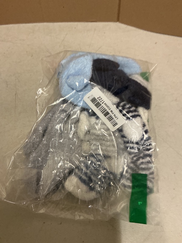 Photo 1 of Hudson Baby Unisex Cotton Rich Newborn and Terry Socks, Boy Stripe, 6-12 Months US