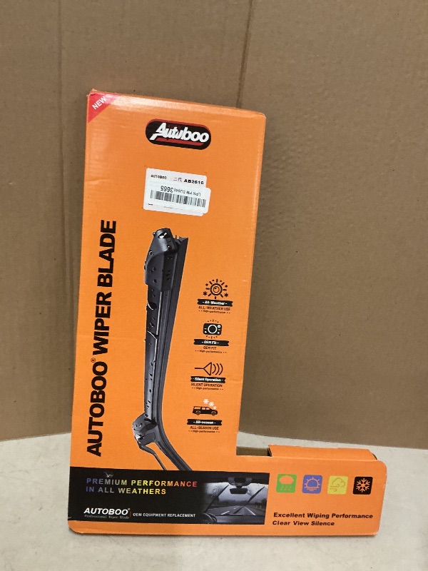 Photo 1 of AUTOBOO 26" and 16" Windshield Wipers Blades (Pack Of 2),OEM Quality Premium All-Seasons Wiper blades,Stable and Quiet Armor wiper blades