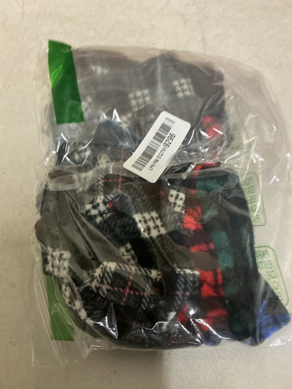 Photo 1 of Rbenxia 4 Buffalo Plaid Dog Sweaters with Leash Ring Soft Fleece Vest Pullover Warm Jacket Pet Clothes Winter Outfits for Small Puppy Cat Pets (Small)