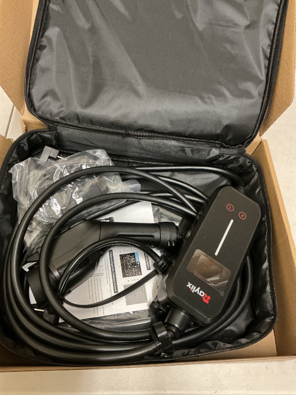 Photo 1 of Raylix 16A Level 1&2 EV Charger, 110V-240V Electric Car Charger with 21ft Cable [Adjustable Current & Delay Charging] Portable EV Chargers for All SAE J1772, Nema 6-20 & Nema 5-15 Plug, Accessories