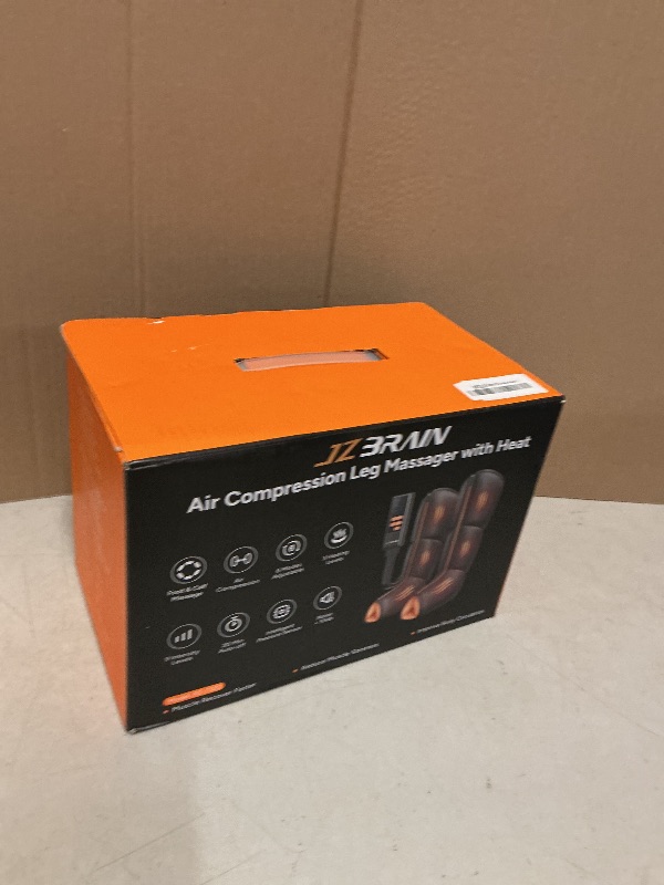 Photo 1 of JZBRAIN Leg Massager with Heat and Compression : Foot and Calf Massager for Circulation and Pain Relief, Sequential Compression Boots with 6 Modes, 9 Intensity, 3 Heat for Mom, Dad, Him, Her
