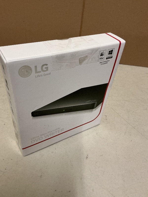Photo 1 of LG GP65NB60 8X USB 2.0 Super Multi Ultra Slim Portable DVD Writer Drive +/-RW External Drive with M-DISC Support - Black