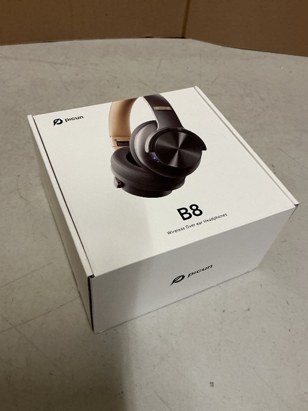 Photo 1 of Picun B8 Bluetooth Headphones, 120H Playtime Headphones Wireless Bluetooth with 3 EQ Modes, Low Latency, Hands-Free Calls, Over Ear Headphones for Travel Home Office Cellphone PC (Ashen Golden)