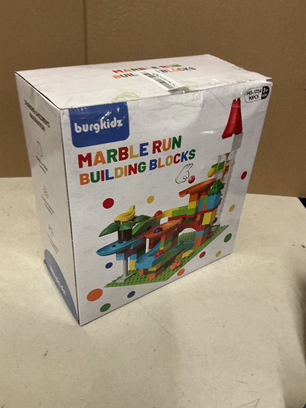 Photo 1 of Marble Run Toy Motorized Elevator Marble Maze Kit with Perpetual Motion Machine, Building Block Educational Construction Game Playset STEM Learning Hand Eye Coordination Training Unlimited DIY