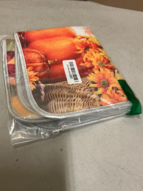 Photo 1 of Sunflower Maple Leaves Pumpkin Fall Flowers Dish Drying Mat 16x18 for Kitchen Happy Thanksgiving Day Harvest Car Dishes Pad Dish Drainer Rack Mats Absorbent Fast Dry Kitchen Accessories