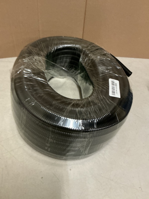 Photo 1 of 120 FT Wire Loom 1/2 Inch, Split Wire Loom Tubing Wire Conduit, Wire Protector Tubing – Black