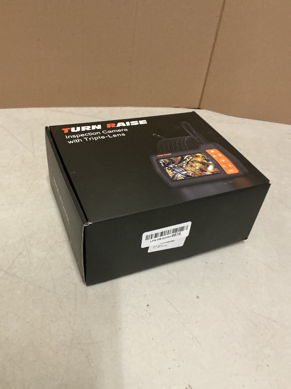 Photo 1 of Triple Lens Sewer Camera with 50ft, 5" IPS Screen Borescope with Light, 1080P HD Endoscope IP67 Drain Pipe Snake Drain Camera, 32G Card Semi-Rigid Cable for Plumbing Inspection + Case