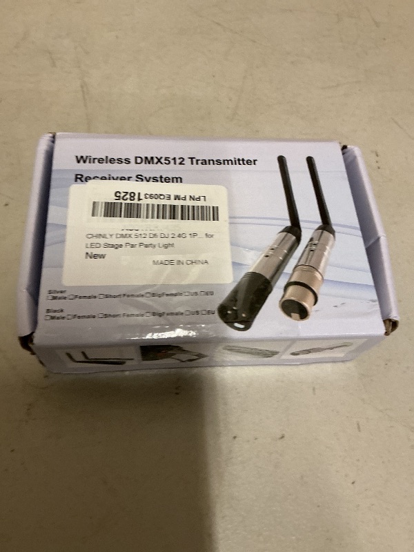Photo 1 of CHINLY DMX512 DMX Dfi DJ 2.4G Wireless 1 Receiver LED Lighting Control for LED Stage Par Party Light