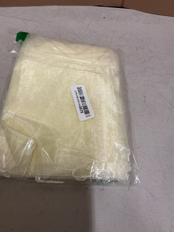 Photo 1 of LYSXP 30PCS Ivory Color Large Sheer Organza Bags 10x14Inch, Wedding Favor Bags with Drawstring Party Christmas Candy Bag
