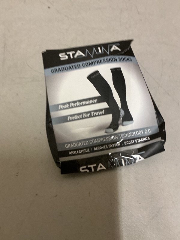 Photo 1 of Physix Gear Compression Socks for Men & Women 20-30 mmhg, Best Graduated Athletic Fit for Running Nurses Shin Splints Flight Travel & Maternity Pregnancy -Boost Stamina Circulation & Recovery GRY LXL