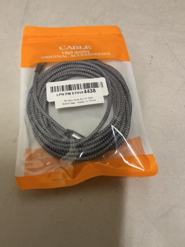 Photo 1 of RIKSOIN Aux Cord 10ft,3.5mm Audio Cable with Magnetic Ring Supports[Hi-Fi,Shielded] 3.5mm Male to Male AUX Cord for Car,Headphones,Home Stereos,Speaker