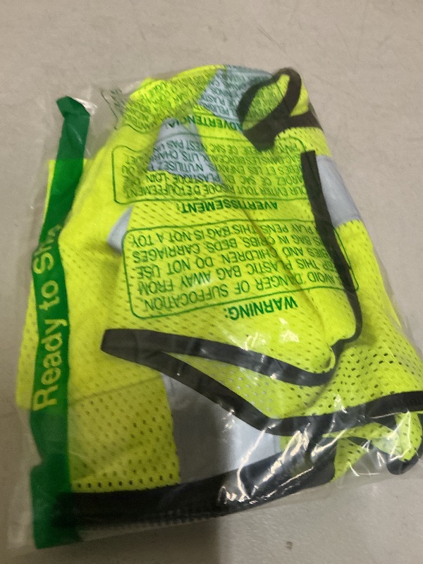 Photo 1 of ASIPHITU Reflective Safety Vest for Men Women High Visibility Construction Work Vest with Pockets and zipper front Hi Vis Security Vest with Reflective Strips Meets ANSI/ISEA Standard (AP1-Yellow-L)