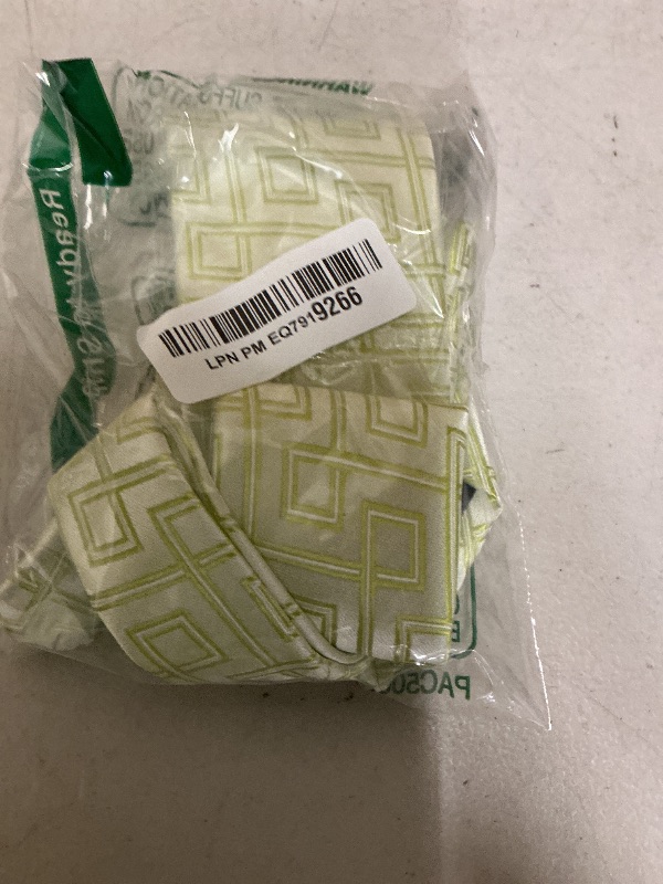 Photo 1 of Elfeves Men's Green Woven Silk Tie Formal Maze Pattern Modern Styling Necktie