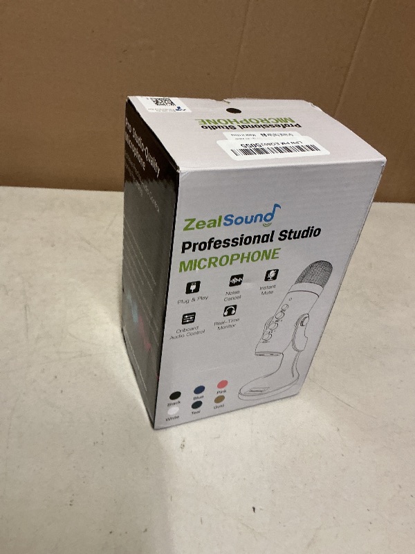 Photo 1 of ZealSound USB Microphone,Condenser Computer PC Mic,Plug&Play Gaming Microphones for PS 4&5.Headphone Output&Volume Control,Mic Gain Control,Mute Button Vocal,YouTube Podcast on Mac&Windows(Black)