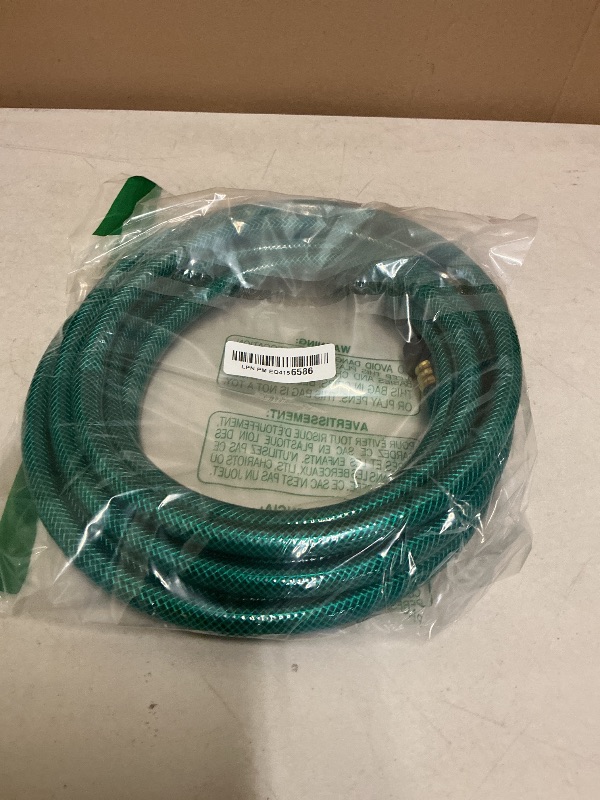 Photo 1 of PEISONGFEI 1/2 Inch Garden Hose 15FT, Boat Hose, Flexible Tubing with 3/4" Solid PVC Male to Female Fitting for Household, Outdoo