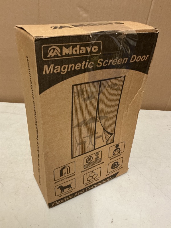 Photo 1 of Magnetic Screen Door,Screen Door Mesh,Keep Bugs Out, Easy Install Works with Front Doors, Sliding Doors,Fit Door Size 72 x 80 Inches Black