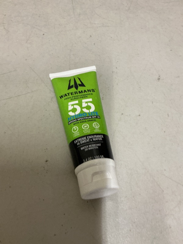 Photo 1 of WATERMAN'S Hyrdo Lite SPF 55 Broad Spectrum Reef Safe Sunscreen for Face and Body, Fragrance-Free, Oxybenzone Free - 3.4oz