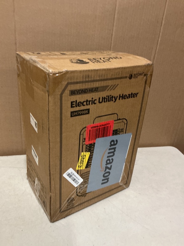 Photo 1 of BEYOND HEAT Milkhouse Space Heater, 1300W/1500W Electric Heater with Thermostat, 3 Heat Settings, Safe and Quiet for Home Garage Workshop Warehouse, Black