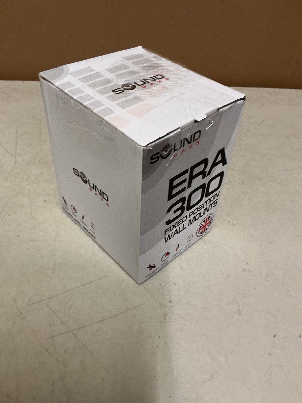 Photo 1 of Sound Bass ERA300 Wall Mount Bracket, Low Profile, White, Twin Pack, Compatible with Sonos ERA 300 Speaker, Complete with All Fixing Hardware