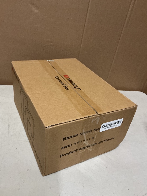 Photo 1 of Animacyn ABS Electrical Junction Box, Ventilated Design, Cable Grommets, IP65 Waterproof Enclosure, Indoor/Outdoor Use with Mounting Panel (Clear Cover, 11.8"x7.9"x5.1")