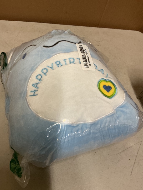 Photo 1 of TITQWOP 14" Blue Axolotl Plush Happy Birthday Axolotl Stuffed Animal Cute Axolotl Birthday Toys Pillow for Kids Boys Girls